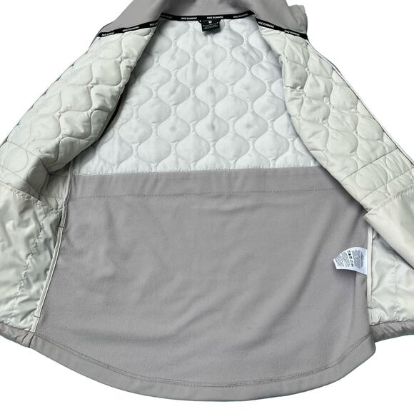 Nike Vest Sz M Aerolayer Puffer Fleece Gray Full Zip Running Athleisure Workout - Picture 8 of 12